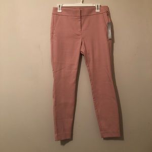 LOFT Pink Slim Ankle Pants